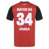 Bayer Leverkusen Granit Xhaka #34 Hjemmedrakt 2024-25 Kortermet